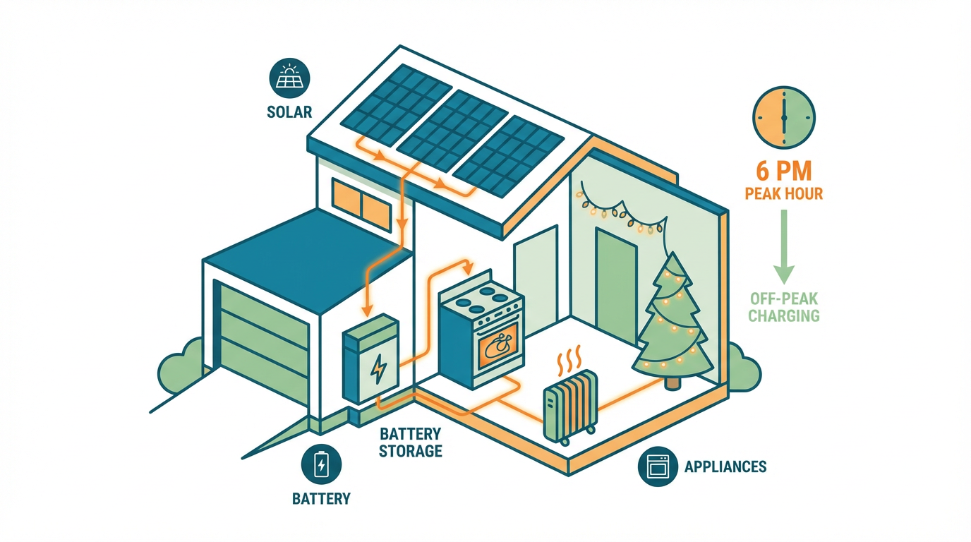 When Guests Arrive: How Home Storage Saves Money with Peak Shaving During High-Usage Holidays