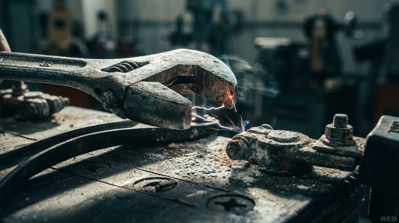 Short Circuit Test: Will Dropping a Wrench Across Terminals Instantly Kill the Battery?