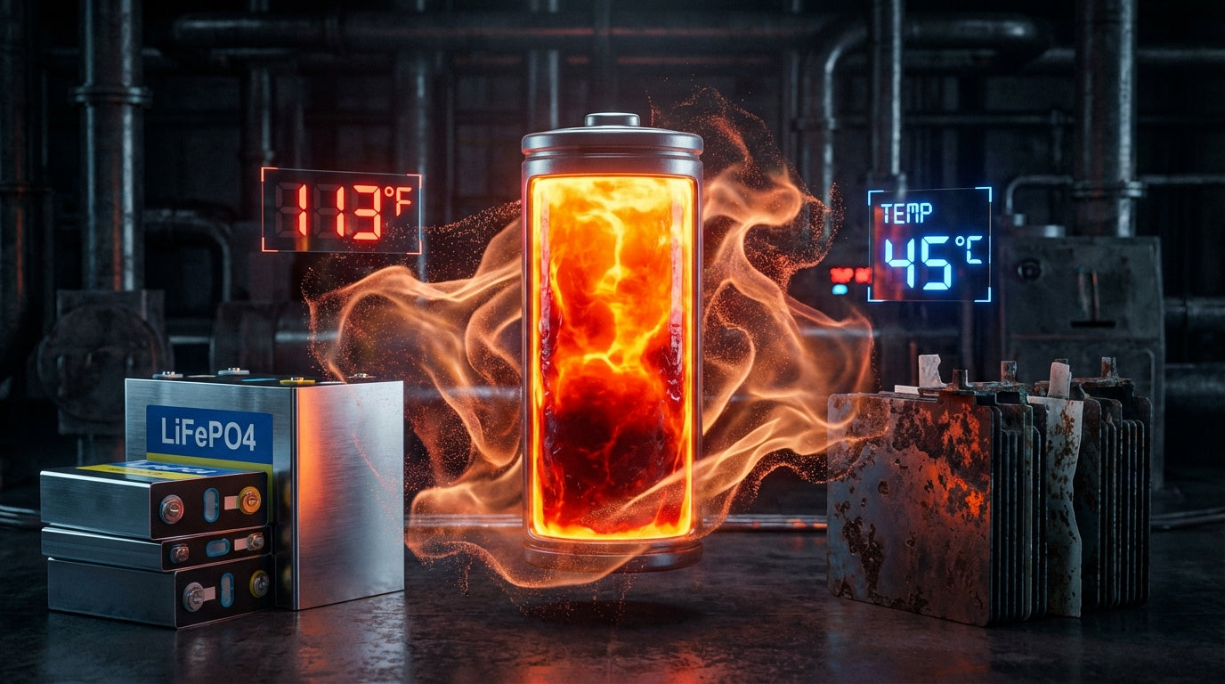 Performance in Extreme Heat: Is LiFePO4 Safer Than Lead-Acid Around 113°F?