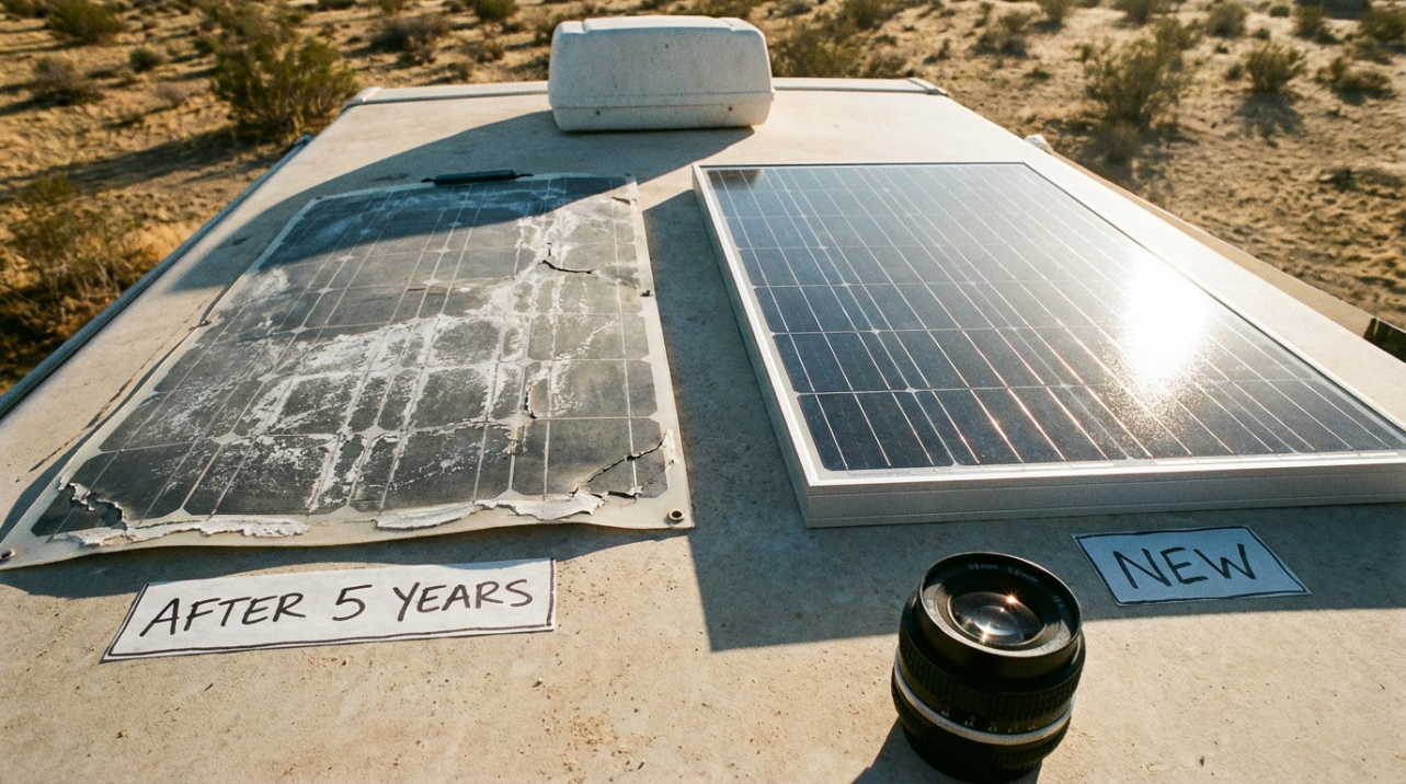 Glass vs. Flexible: Why Flexible Solar Panels Usually Die Long Before Glass