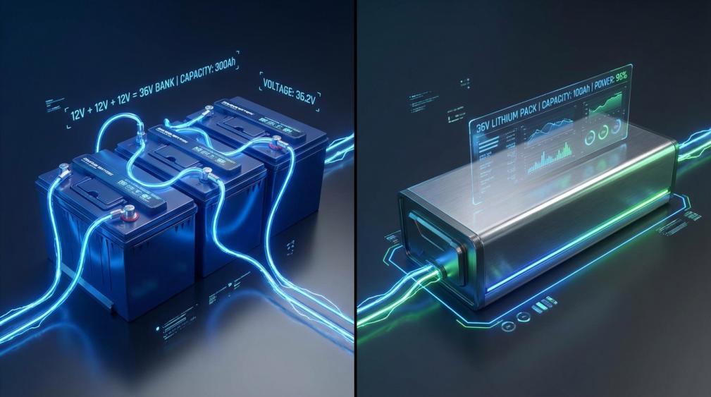 36V Trolling Motor Setup: 3x12V in Series vs Single 36V Battery – Which Wins?