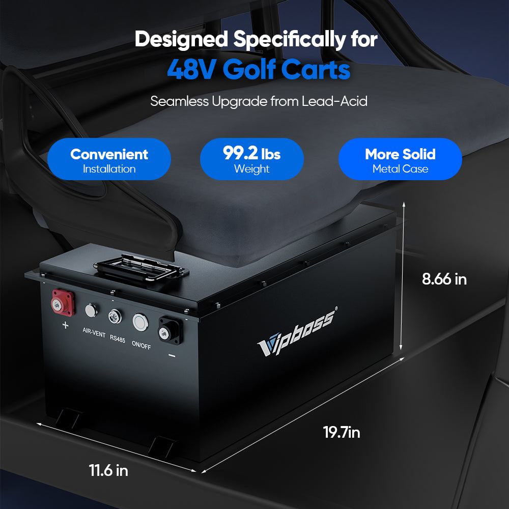 Vipboss 48V105Ah Lithium Golf Cart Battery Conversion Kit
