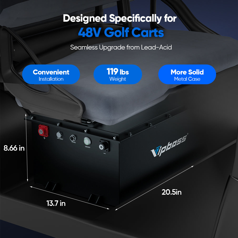Vipboss 48V150Ah Lithium Golf Cart Battery Conversion Kit