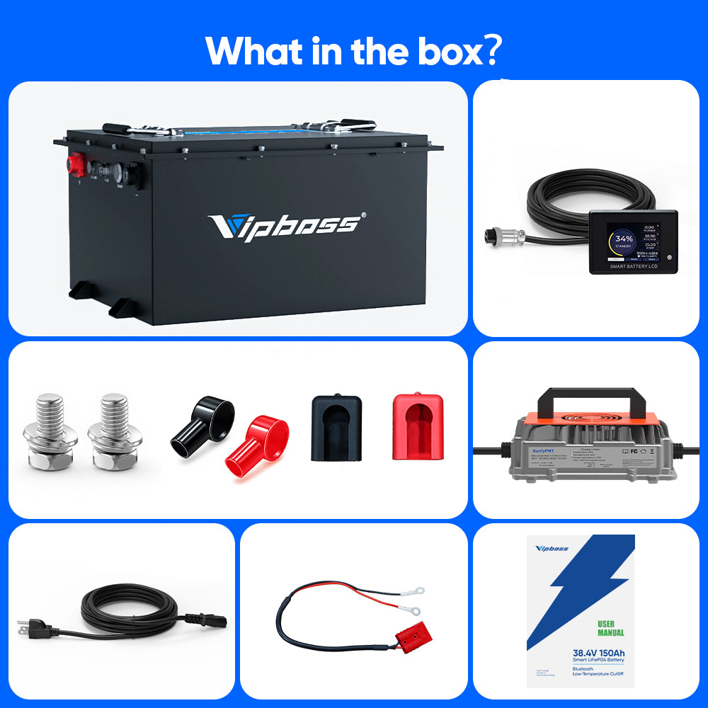 Vipboss 36V150Ah Lithium Golf Cart Battery Conversion Kit