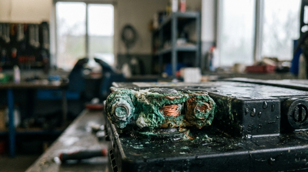 Wet Spring: Checking Battery Terminals for Green Oxidation (Even in Lithium Systems)