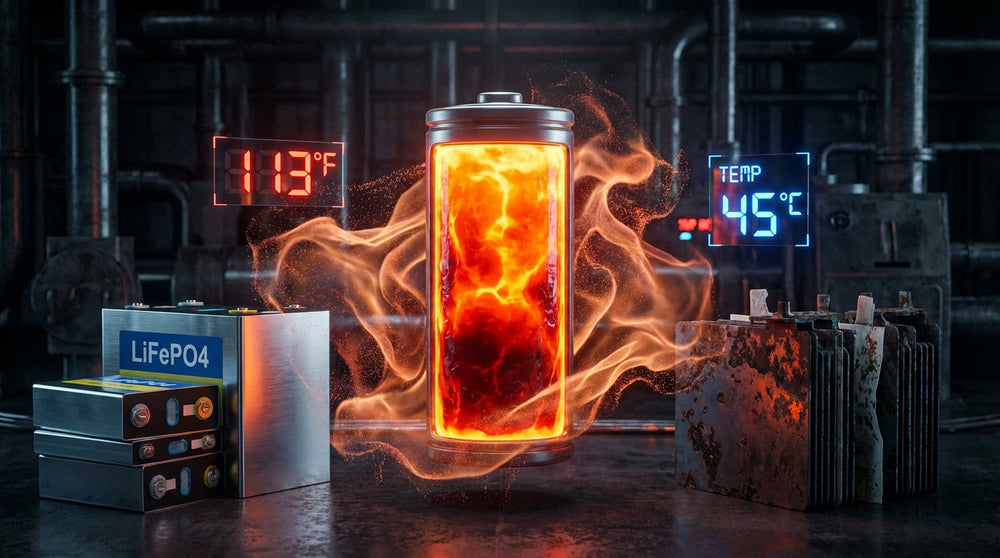 Performance in Extreme Heat: Is LiFePO4 Safer Than Lead-Acid Around 113°F?