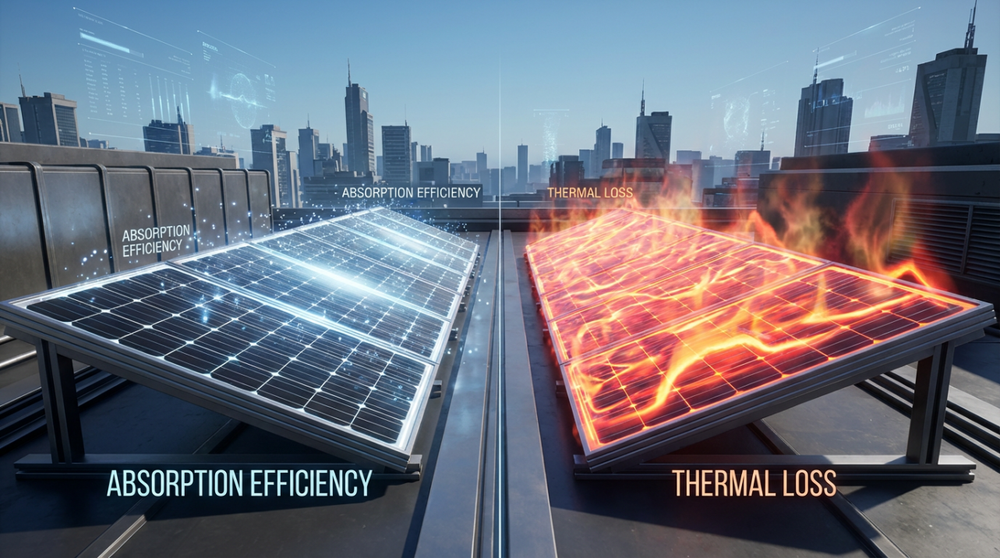 Do Black Panels Make More Power? Heat Actually Reduces Solar Efficiency