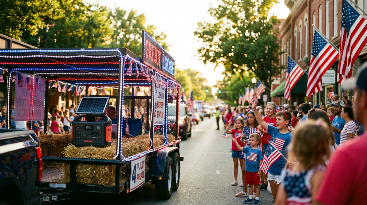 4th of July Parades: The Best Mobile Power Solution for Decorating Floats