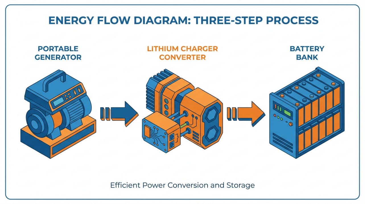 Can a Portable Generator Charge Lithium Directly? What Converter Do You Need?