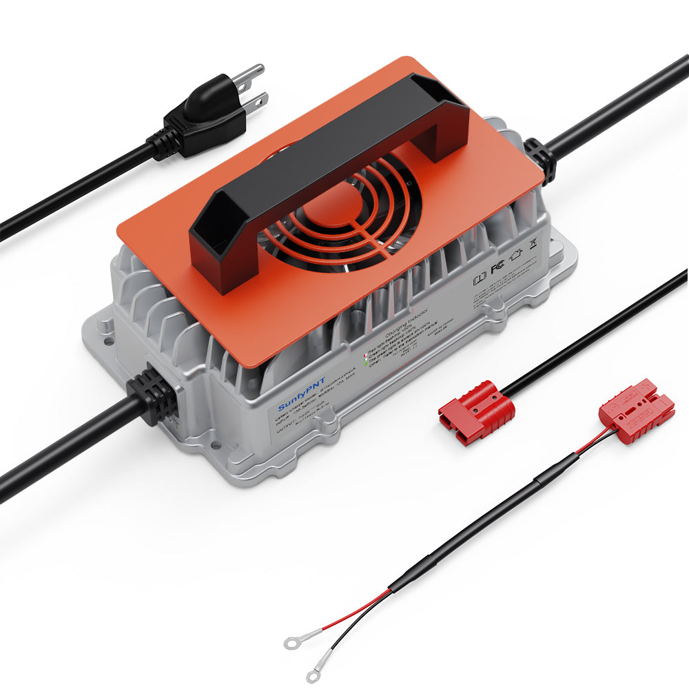 Vipboss 36V 25A Lithium Battery Charger, Intelligent 0V charging Function,fast charging