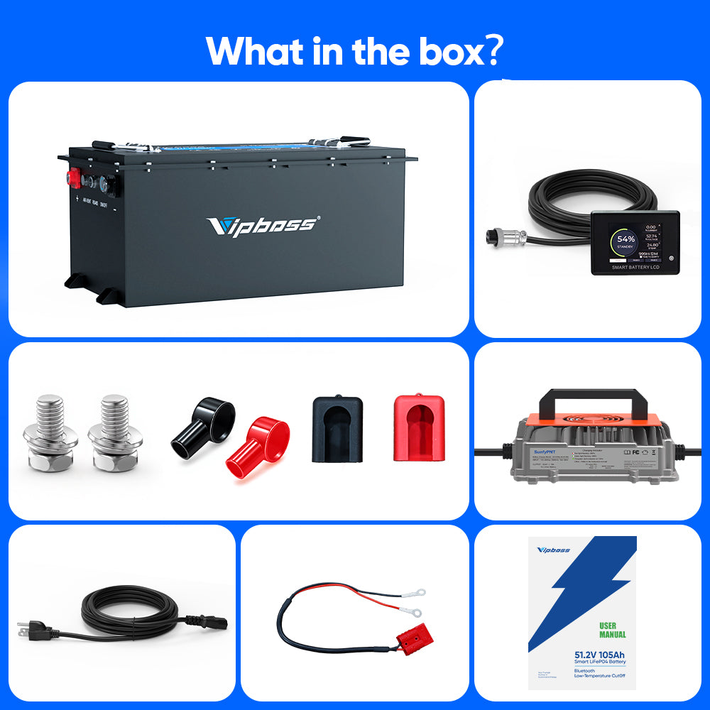 Vipboss 48V105Ah Lithium Golf Cart Battery Conversion Kit